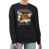 NBA Phoenix Suns G-III 4Her by Carl Banks Women's Flowers Team Logo Graphic Fleece Crewneck Pullover Sweatshirt