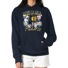 NBA Indiana Pacers G-III 4Her by Carl Banks Women's Flowers Team Logo Graphic Fleece Pullover Hoodie