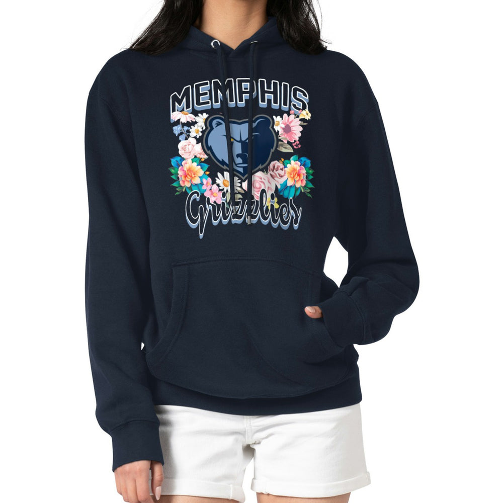 NBA Memphis Grizzlies G-III 4Her by Carl Banks Women's Flowers Team Logo Graphic Fleece Pullover Hoodie