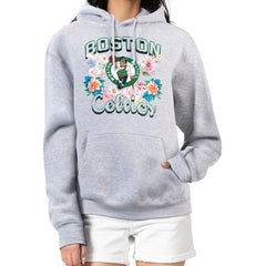 NBA Boston Celtics G-III 4Her by Carl Banks Women's Flowers Team Logo Graphic Fleece Pullover Hoodie