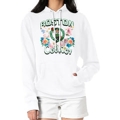 NBA Boston Celtics G-III 4Her by Carl Banks Women's Flowers Team Logo Graphic Fleece Pullover Hoodie