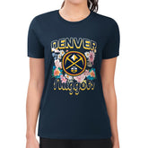 NBA Denver Nuggets G-III 4Her by Carl Banks Women's Super-Slim Fit Lightweight Flowers Team Logo Graphic T-Shirt sale