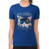 NBA Orlando Magic G-III 4Her by Carl Banks Women's Super-Slim Fit Lightweight Flowers Team Logo Graphic T-Shirt