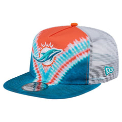 Throwback Dye Golfer Snapback Hat - Miami Dolphins