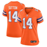 Courtland Sutton Women's Mile High Collection 1977 Throwback Player Game Jersey - Denver Broncos