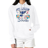 NHL White St. Louis Blues G-III 4Her by Carl Banks Women's Flower Logo Pullover Hoodie