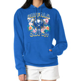 NHL Royal Buffalo Sabres G-III 4Her by Carl Banks Women's Flower Logo Pullover Hoodie