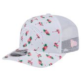 Adventure Flamingo Pattern 9SEVENTY Stretch-Snap Hat - Los Angeles Chargers