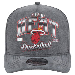 NBA Miami Heat Throwback Washed Pre-Curved 9FIFTY Snapback Hat