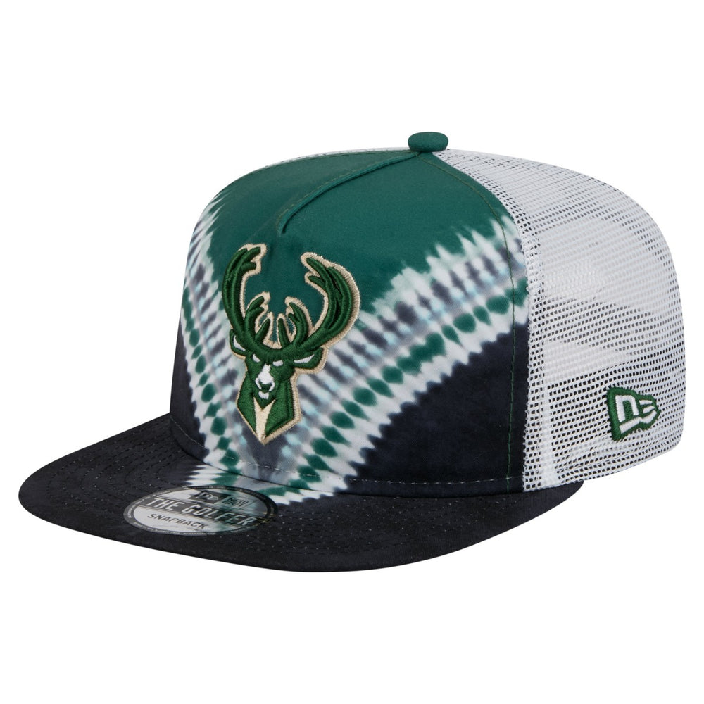 NBA Milwaukee Bucks Throwback Dye Golfer Snapback Hat