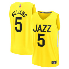 NBA Cody Williams Utah Jazz Youth 2024 NBA Draft Fast Break Player Jersey
