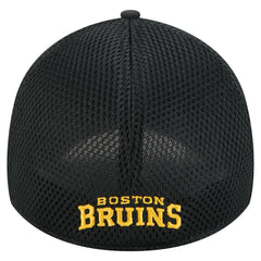 NHL Black Boston Bruins New Era Linear Featherweight 39THIRTY Flex Hat