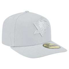NHL Gray Pittsburgh Penguins New Era Color Pack A-Frame 59FIFTY Fitted Hat