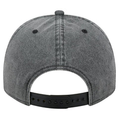 NHL Charcoal Carolina Hurricanes New Era Throwback Washed A-Frame Pre-Curved 9FIFTY Snapback Hat