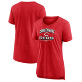 MLB Cincinnati Reds Women's Arch Tri-Blend T-Shirt