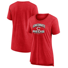 MLB Cincinnati Reds Women's Arch Tri-Blend T-Shirt
