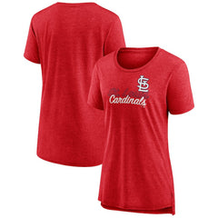 MLB St. Louis Cardinals Women's Practice Time Tri-Blend T-Shirt