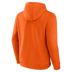 NHL Orange Anaheim Ducks Fanatics Primary Logo Fleece Pullover Hoodie