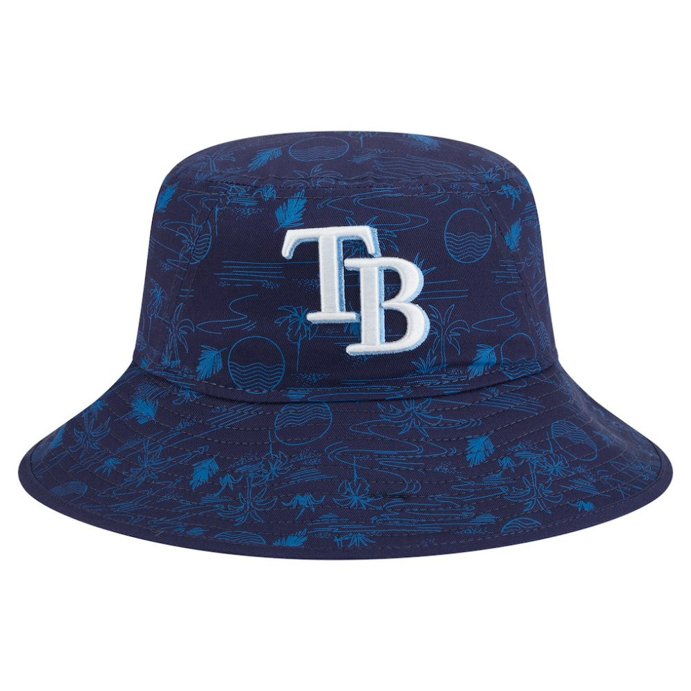 MLB Tampa Bay Rays New Era 2025 Spring Training All Over Print Bucket Hat