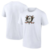 NHL White Anaheim Ducks Primary Logo T-Shirt