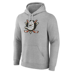NHL Gray Anaheim Ducks Primary Logo Pullover Sweatshirt