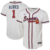 MLB Ozzie Albies Atlanta Braves Nike Youth Home Replica Player Jersey