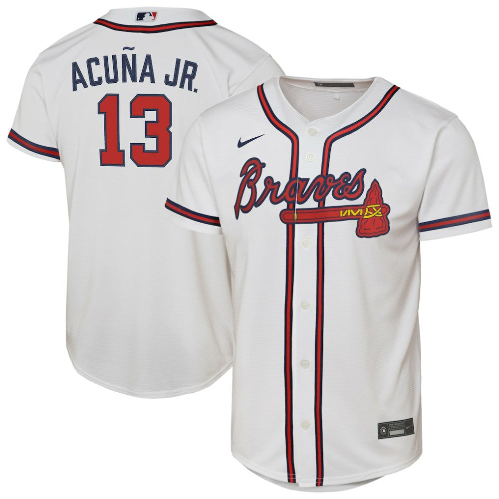 MLB Ronald Acuna Jr. Atlanta Braves Nike Youth Home Replica Player Jersey