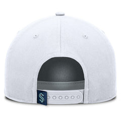 NHL White Seattle Kraken Fanatics Rope A-Frame Adjustable Hat