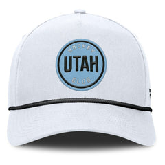 NHL White Utah Hockey Club Fanatics Rope A-Frame Adjustable Hat