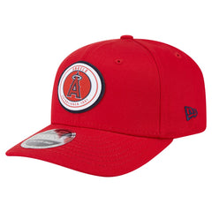 MLB Los Angeles Angels New Era Circle Patch 9SEVENTY Stretch-Snap Hat