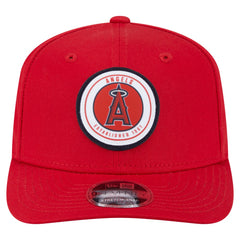 MLB Los Angeles Angels New Era Circle Patch 9SEVENTY Stretch-Snap Hat