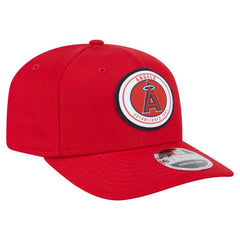 MLB Los Angeles Angels New Era Circle Patch 9SEVENTY Stretch-Snap Hat