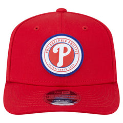 MLB Philadelphia Phillies New Era Circle Patch 9SEVENTY Stretch-Snap Hat
