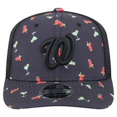 MLB Washington Nationals New Era Adventure Drinks Pattern 9SEVENTY Stretch-Snap Hat