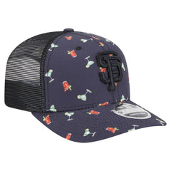MLB San Francisco Giants New Era Adventure Drinks Pattern 9SEVENTY Stretch-Snap Hat