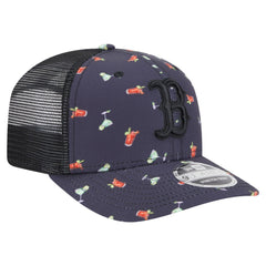 MLB Boston Red Sox New Era Adventure Drinks Pattern 9SEVENTY Stretch-Snap Hat