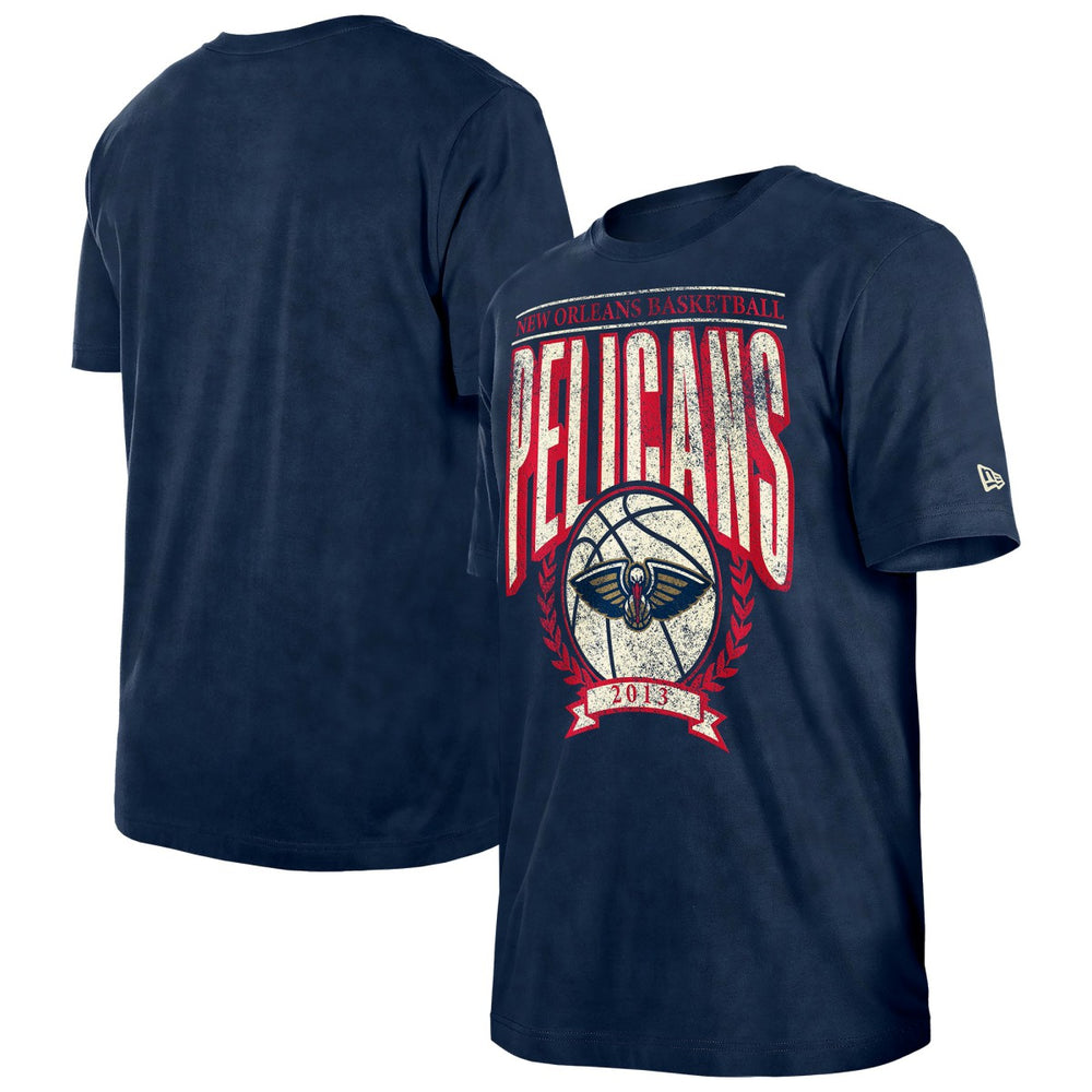 NBA New Orleans Pelicans Throwback Vintage Boxy Mineral Wash T-Shirt