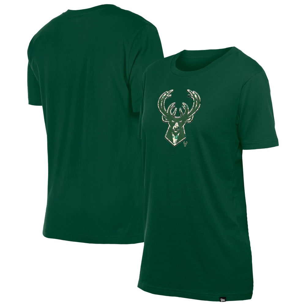 NBA Milwaukee Bucks Women's Glam Game Flower T-Shirt