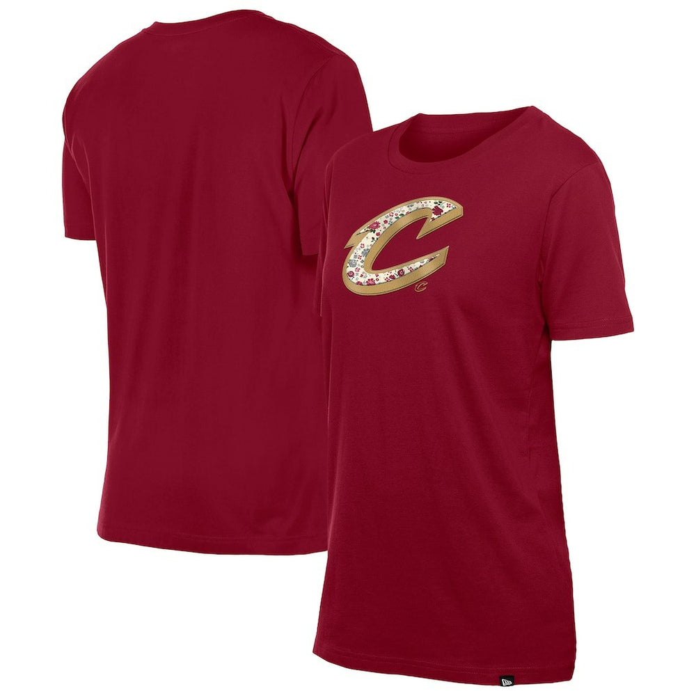 NBA Cleveland Cavaliers Women's Glam Game Flower T-Shirt sale