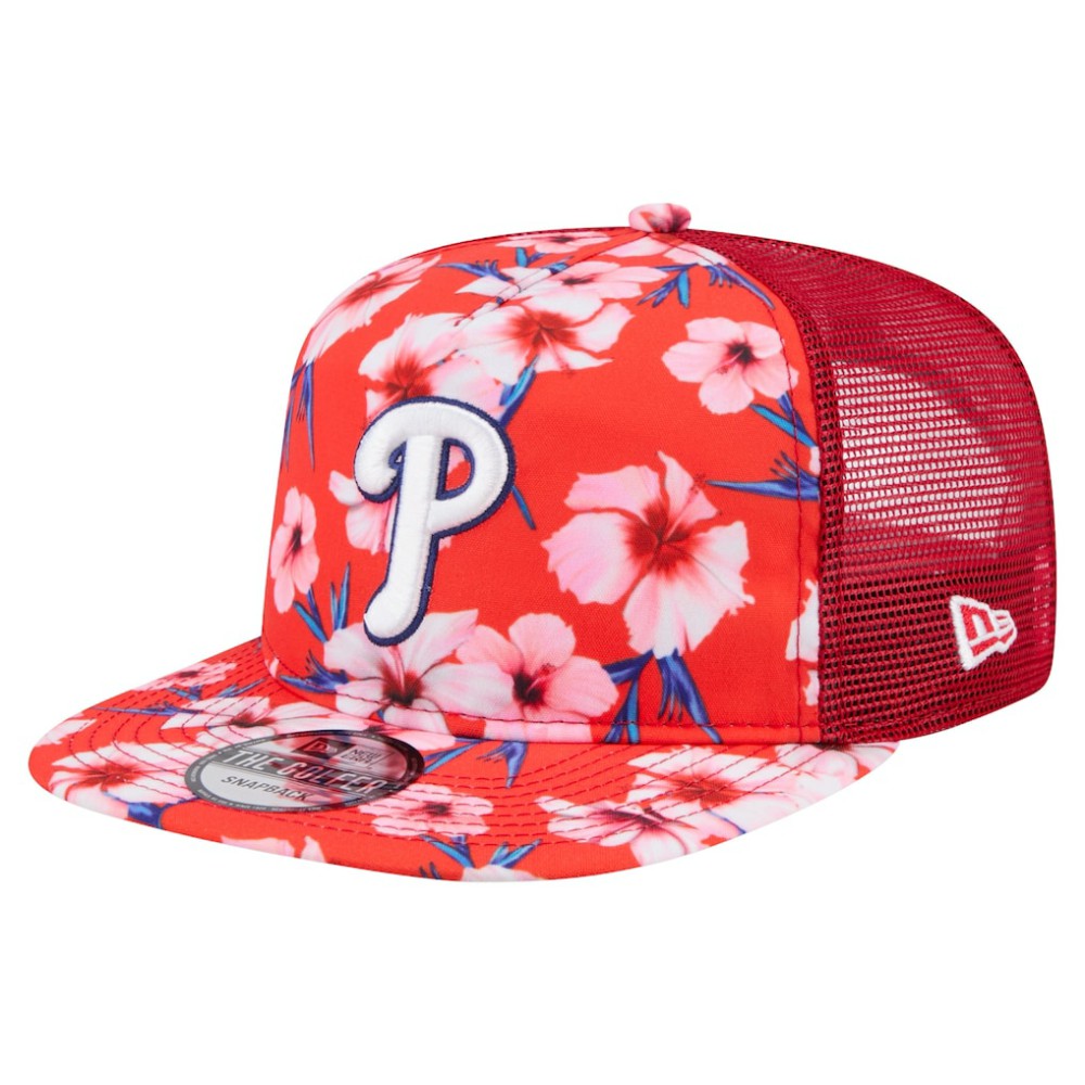 MLB Philadelphia Phillies New Era Adventure Pattern Golfer Trucker Snapback Hat