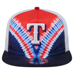MLB Texas Rangers New Era Tie-Dye Golfer Trucker Adjustable Hat