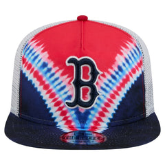 MLB Boston Red Sox New Era Tie-Dye Golfer Trucker Adjustable Hat