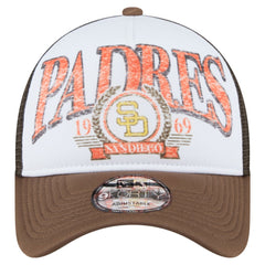 MLB San Diego Padres New Era Distressed 9FORTY A-Frame Adjustable Trucker Hat