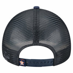 MLB Houston Astros New Era Distressed 9FORTY A-Frame Adjustable Trucker Hat