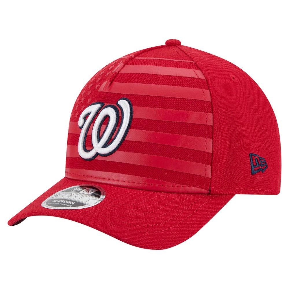 MLB Washington Nationals New Era American Flag 9FORTY M-Crown A-Frame Adjustable Hat
