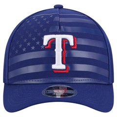 MLB Texas Rangers New Era American Flag 9FORTY M-Crown A-Frame Adjustable Hat