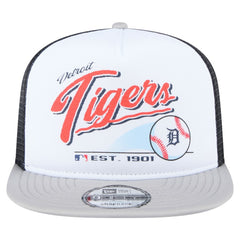 MLB Detroit Tigers New Era Retro Script Trucker 9FIFTY Snapback Hat