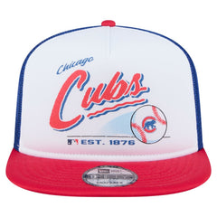 MLB Chicago Cubs New Era Retro Script Trucker 9FIFTY Snapback Hat