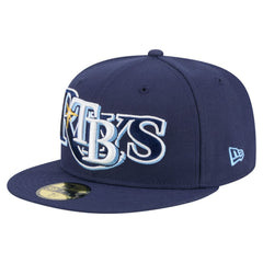 MLB Tampa Bay Rays New Era Overlap 59FIFTY Fitted Hat