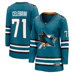 NHL This item will ship within 8 business days. Macklin Celebrini San Jose Sharks Fanatics Women's Home Breakaway Jersey – Teal